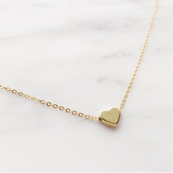Dainty Pendant Heart Necklace (Gold) - Picture 2 of 6